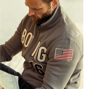 Red Canoe Boeing 16 zip up sweatshirt